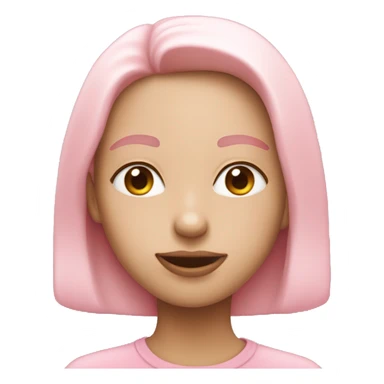 Light pink heart eyes sticker