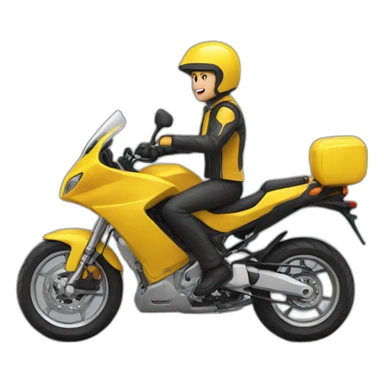 Chat sur moto sticker