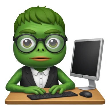 pepe the frog computer  sticker
