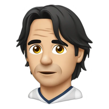simone inzaghi with tears sticker