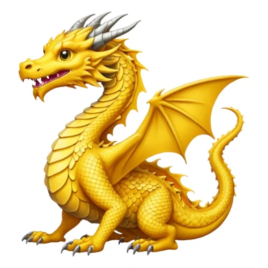 Wise yellow dragon sticker