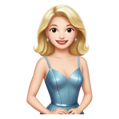 Charming, magnetic, center of attention without even trying. woman superstar in the spotlight on the red carpet
more dinamic emoji  sticker