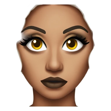 Beyoncé with very angry eyeshadow  sticker