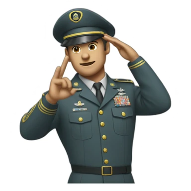 Your mang saluting sticker