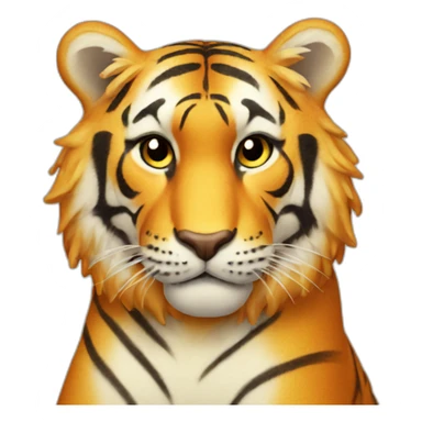 Cheese puff tiger sticker