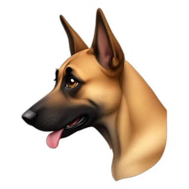 Malinois dog crying sticker