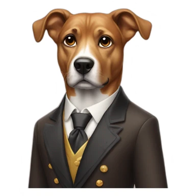 rich dog sticker