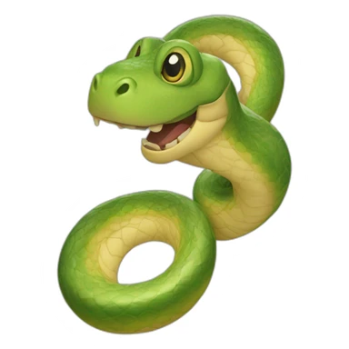 Schlange lachen sticker