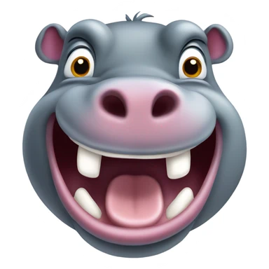 Hungry hippo sticker
