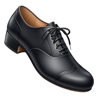 Black Oxford style tap shoes sticker