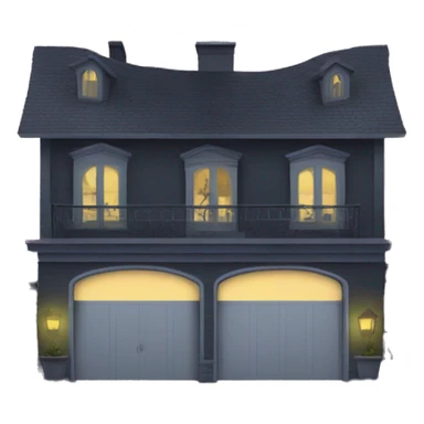 Haunted hotel attached garage  sticker