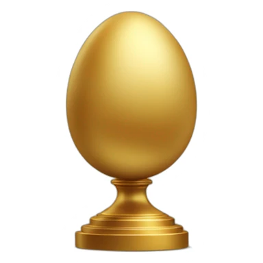 golden belgian egg on pedestal sticker
