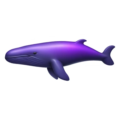 violet sperm whale  sticker
