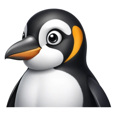 Sad penguin sticker