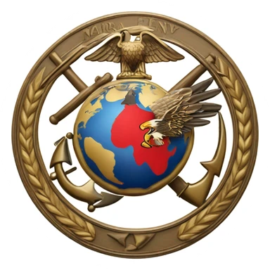 Marine corps logo sticker