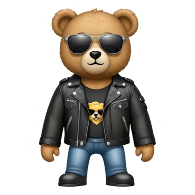  teddy on a hard rock concert  sticker