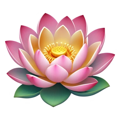 Flor de loto multicolor sticker