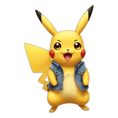 pikachu feliz fofo sticker