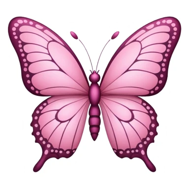 🦋 this emoji in pink in small size sticker