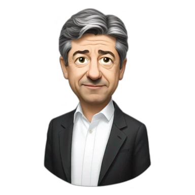Mélenchon embrasse sticker