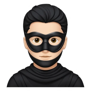 a man with a black mask  sticker