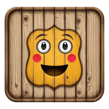 Wooden bathroom sign  sticker