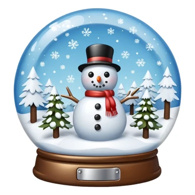 snow globe sticker
