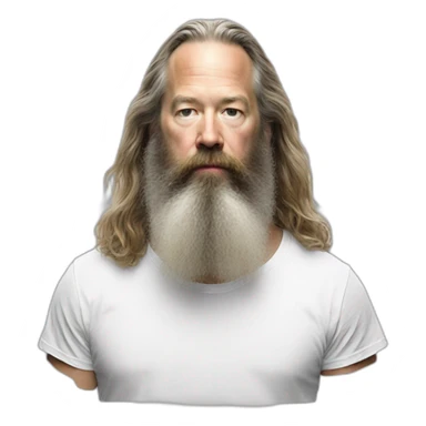 rick rubin white t shirt sticker