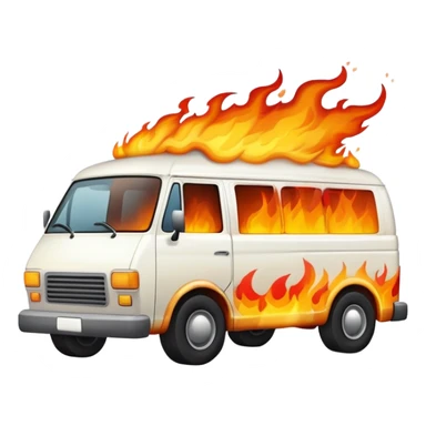 White van exploding sticker