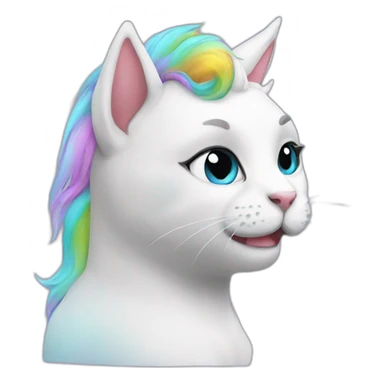 Unicorn cat ￼ sticker