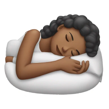 girls sleeping on her arms sticker