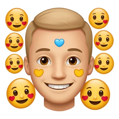 make a character emoji of michal mrazik sticker