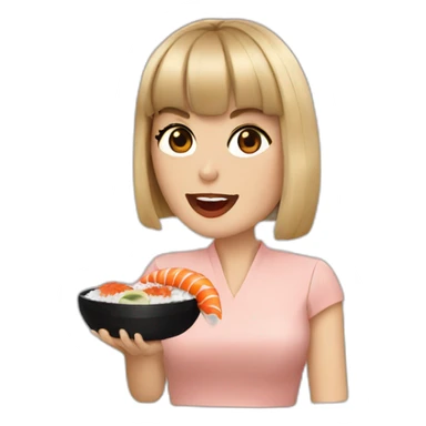 Taylor swift eat sushi sticker