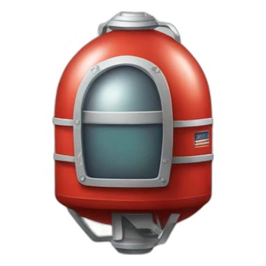 maleta roja espacial sticker