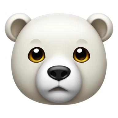 Oso con lazo blanco  sticker