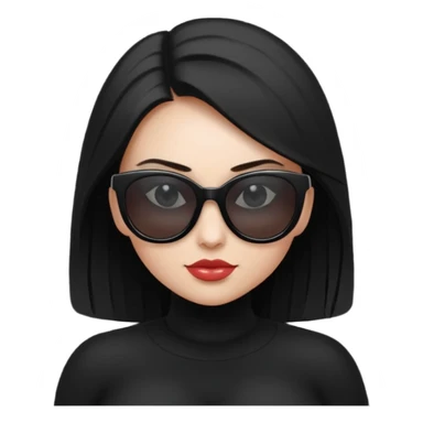 girl naked big boobs with sunglasses black sticker