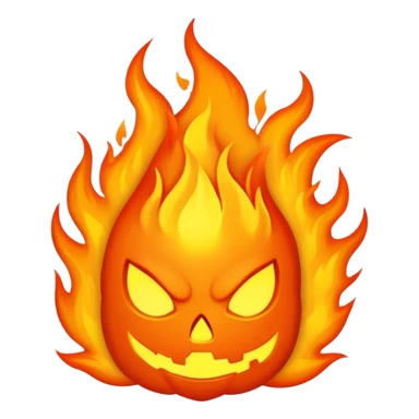 underworld hell with flames sticker