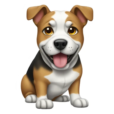 Dog wearing shoes sticker