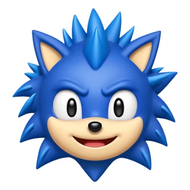 Sonic emoji well made like the original one without any mistakes sticker