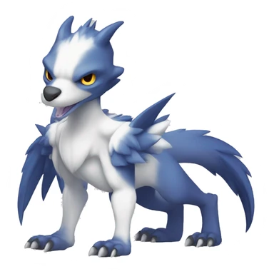 Cute Chibi Lombax-Sergal-Vernid-Fakemon full body sticker