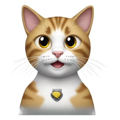 Cat rockstar  sticker