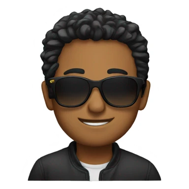 Omar with sunglasses sticker