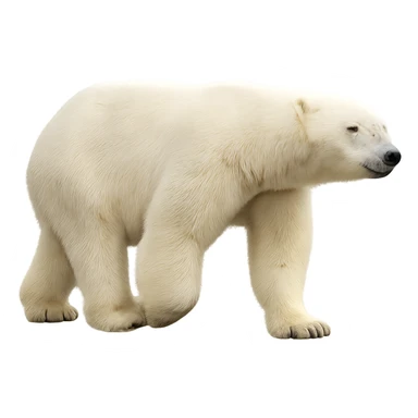 Polar bear sticker
