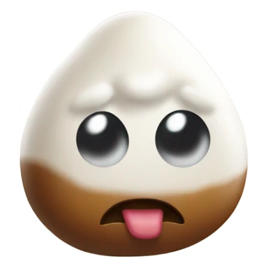 Bean smelling sugar sticker