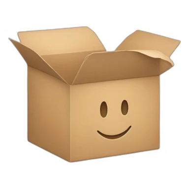 empty plastic box sticker