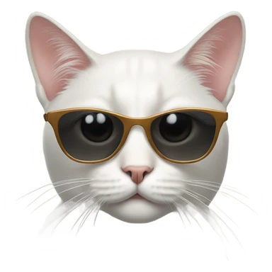 Cat with sunglasses sticker