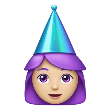 glitter purple and cian pin office sticker