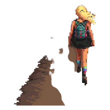 trailrunner girl blondie on sunset sticker