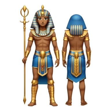 fullbody ancient Egyptian soldier sticker