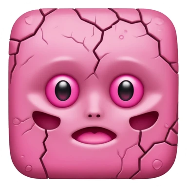 pink cellular dead skin without face sticker